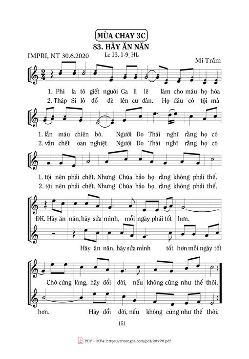 Hãy Ăn Năn - Mi Trầm