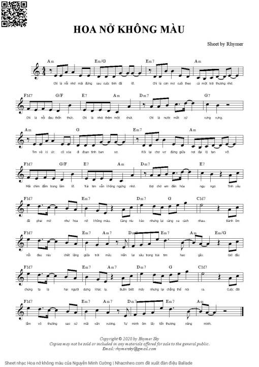 Hoa nở không màu