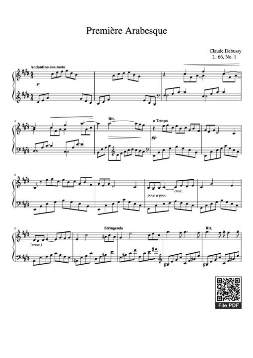 Première Arabesque Piano
