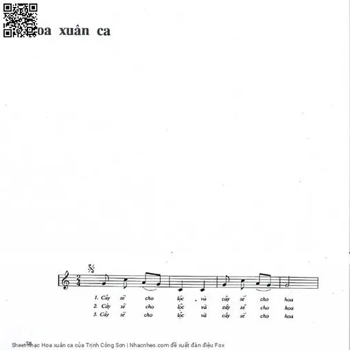 Hoa xuân ca - Trịnh Công Sơn