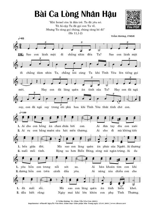 Bài Ca Lòng Nhân Hậu