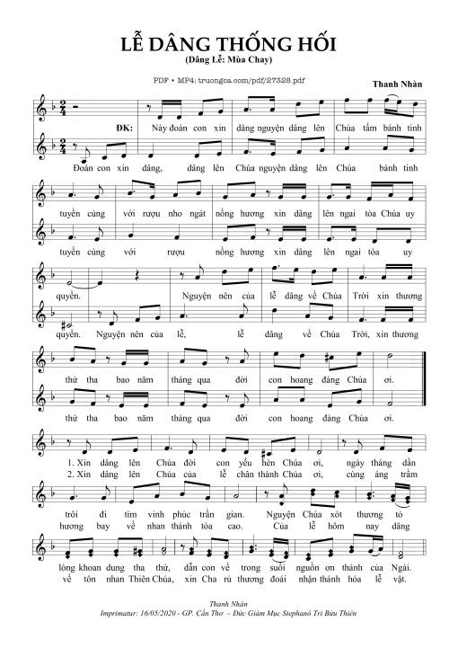 Lễ Dâng Thống Hối