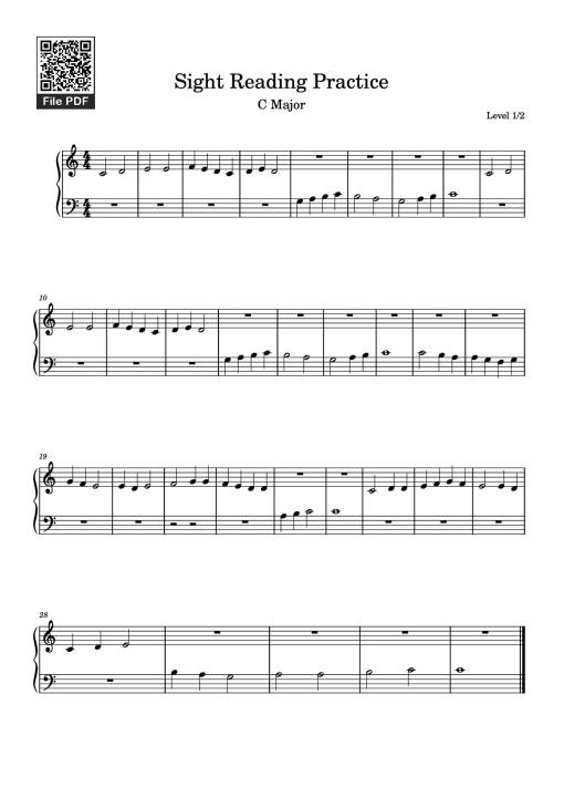 Sight Reading Practice Piano