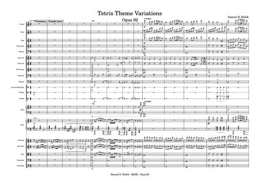 Tetris Theme Variations Piano