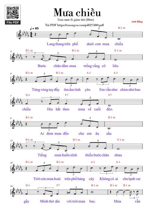 Mưa chiều - Anh Bằng