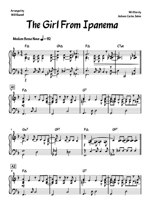 The Girl From Ipanema Piano