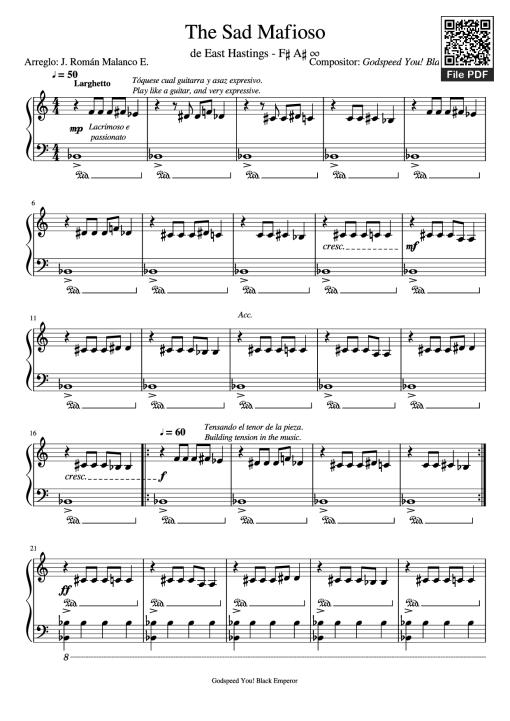 The Sad Mafioso Piano