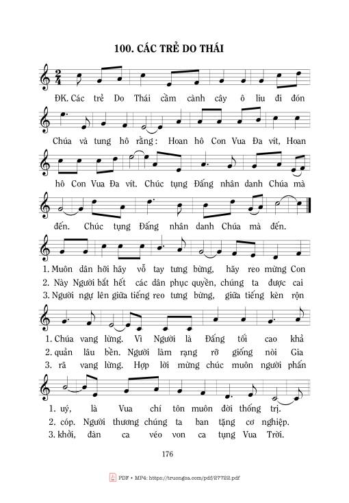 Sheet nhạc PDF bài Các Trẻ Do Thái