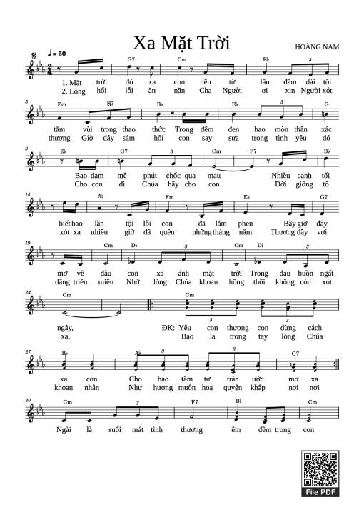 Xa Mặt Trời - HOÀNG NAM