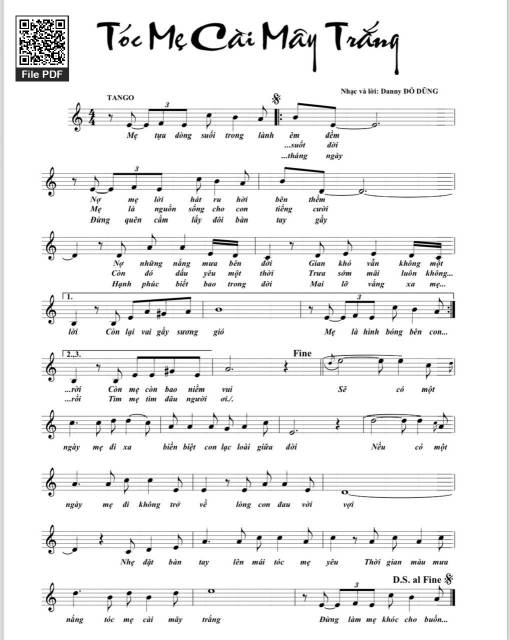 Tóc mẹ cài mây trắng