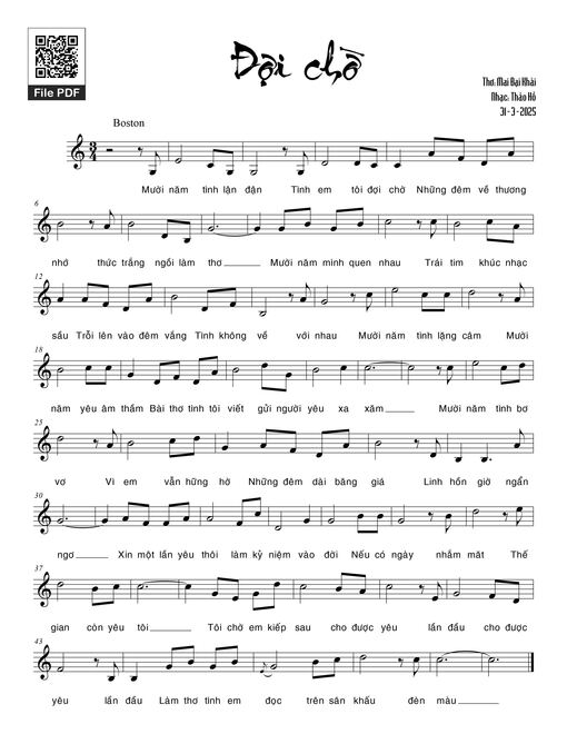 Đợi chờ - Thảo Hồ