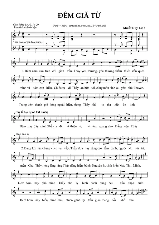 Đêm Giã Từ - Khuất Duy Linh