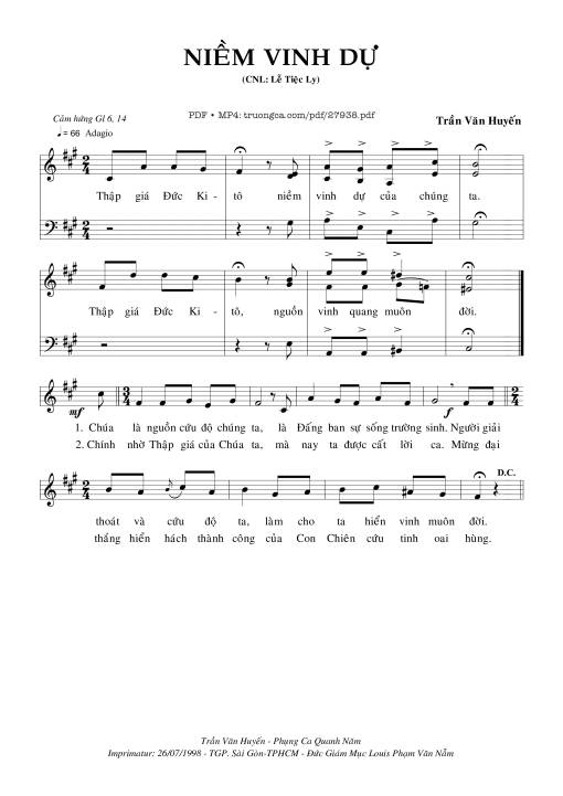 Niềm Vinh Dự - Trần Văn Huyến