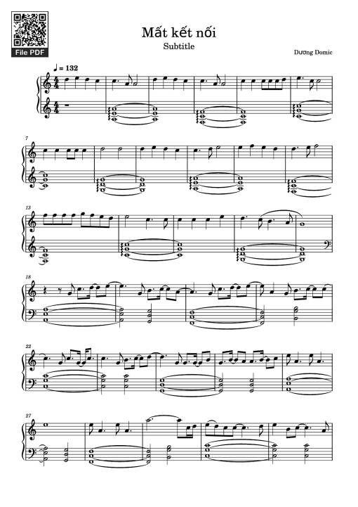 Mất kết nối Piano