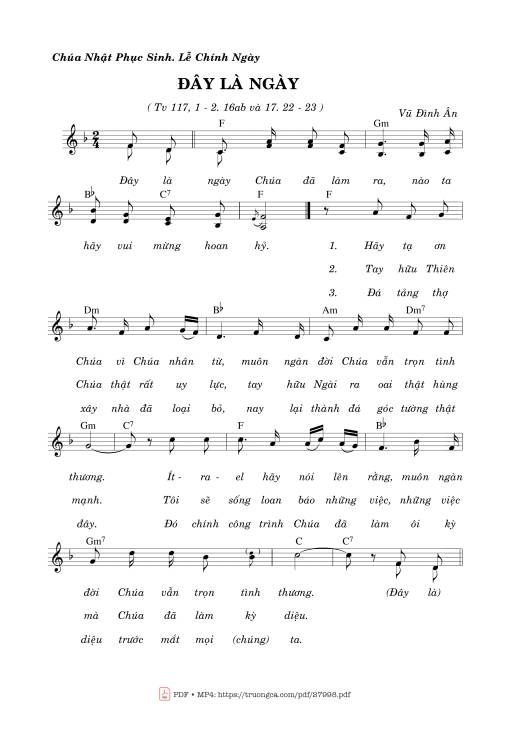 Thánh Vịnh 117, Đây Là Ngày