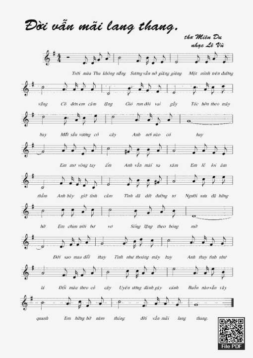 Đời Vẫn Mãi Lang Thang