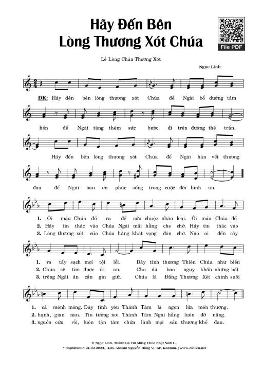Hãy Đến Bên Lòng Thương Xót Chúa