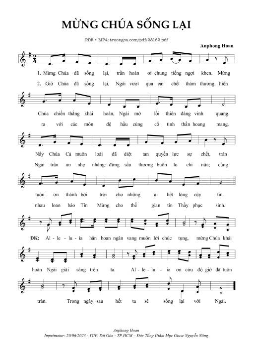 Mừng Chúa Sống Lại