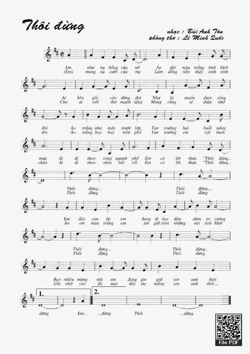 Thôi Đừng - Bùi Anh Tôn