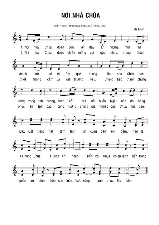 Nơi Nhà Chúa -  Đaminh