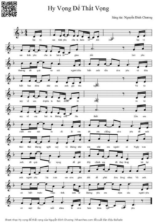 Hy vọng để thất vọng