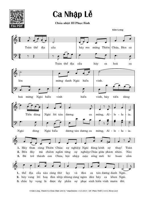 Ca Nhập Lễ (Chúa nhật 3 Phục Sinh)