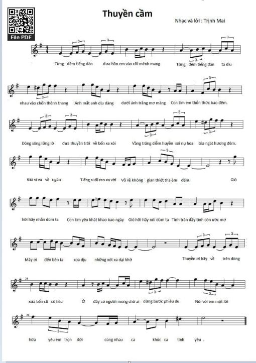 Thuyền cầm - Trịnh Mai