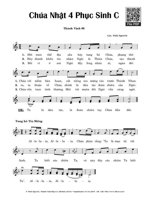 Thánh Vịnh 99 (Cn4Psc)