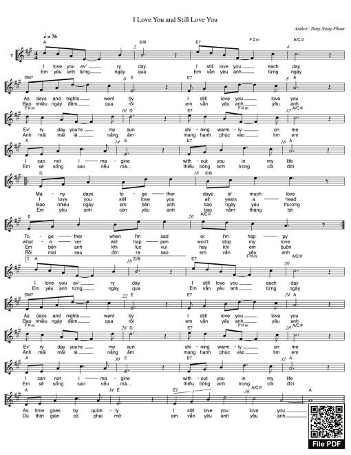 I love you and still love you