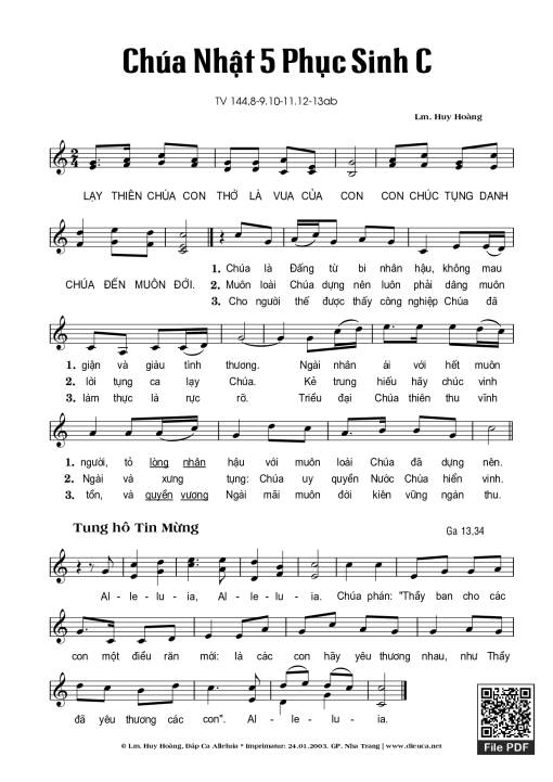 Thánh Vịnh 144 - Huy Hoàng