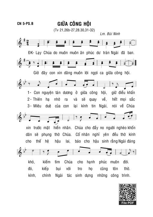 Thánh Vịnh 21, Giữa Công Hội