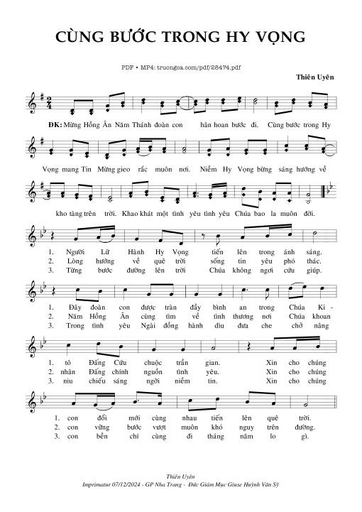 Cùng Bước Trong Hy Vọng