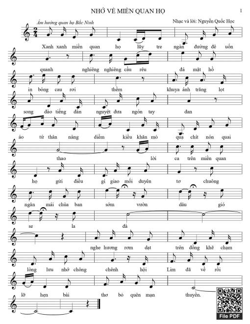 Nhớ về miền quan họ