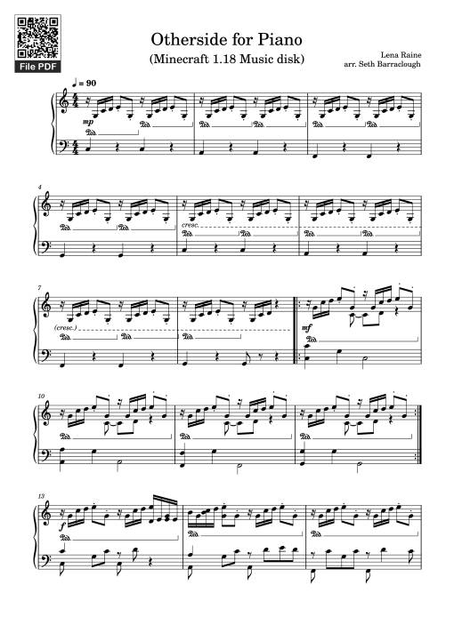 Otherside for Piano