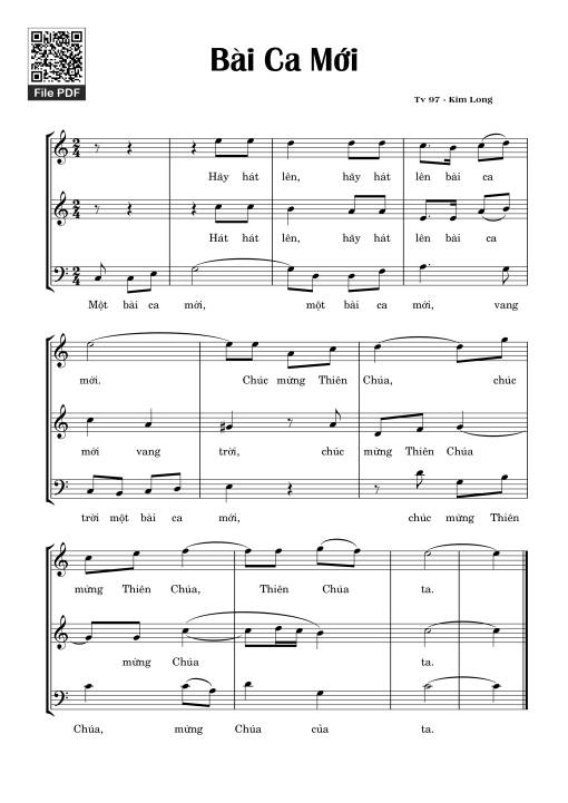 Thánh Vịnh 97, Bài Ca Mới