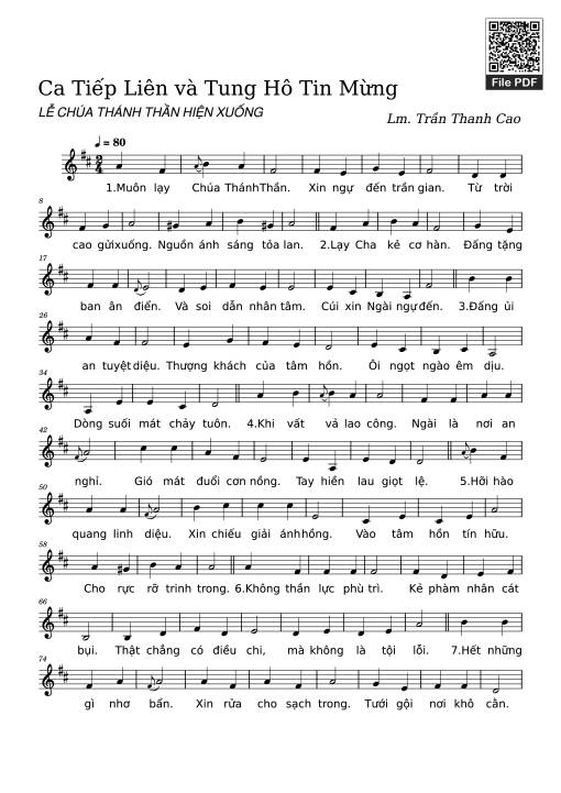 Ca Tiếp Liên Lễ Hiện Xuống