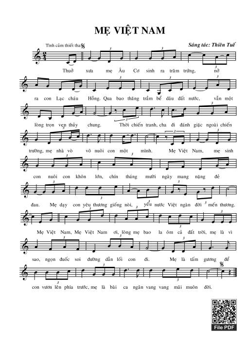 Mẹ Việt Nam - Thiên Tuế