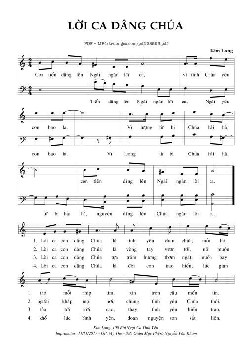 Lời Ca Dâng Chúa