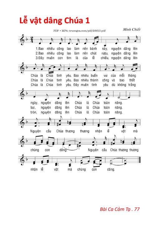 Lễ Vật Dâng Chúa 1