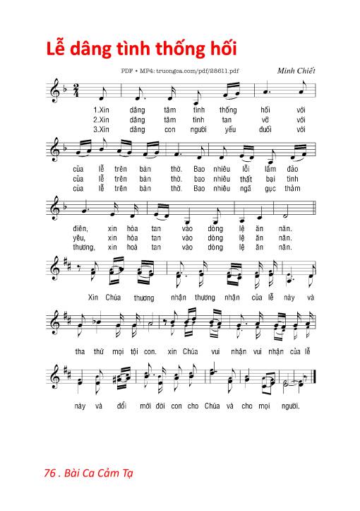 Lễ Dâng Tình Thống Hối