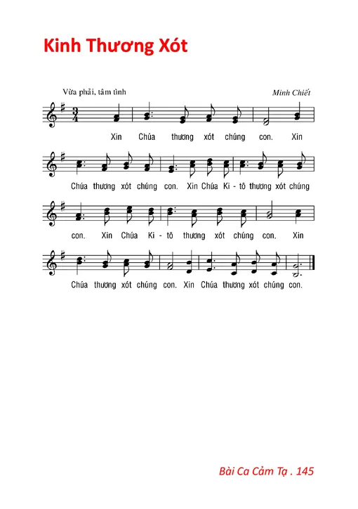 Sheet nhạc PDF bài Bộ Lễ Bài Ca Cảm Tạ