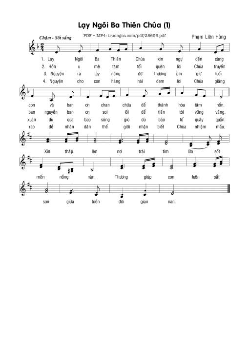 Lạy Ngôi Ba Thiên Chúa 1