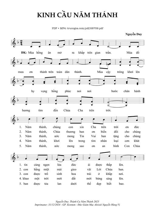 Kinh Cầu Năm Thánh