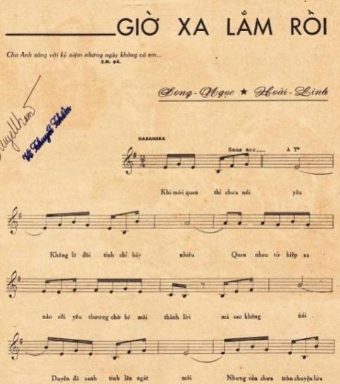 Giờ xa lắm rồi