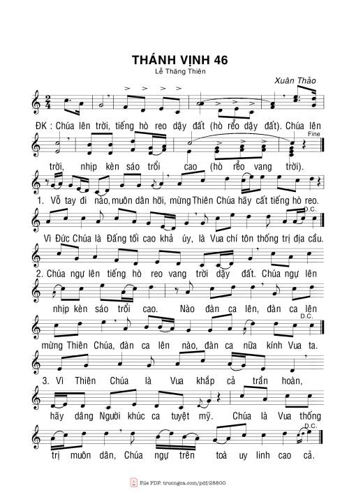 Thánh Vịnh 46 (Lễ Thăng Thiên)