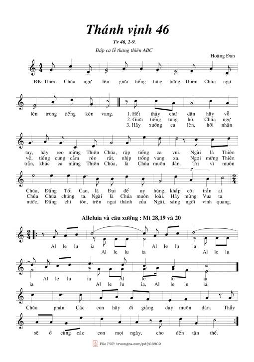 Thánh Vịnh 46, Lễ Thăng Thiên