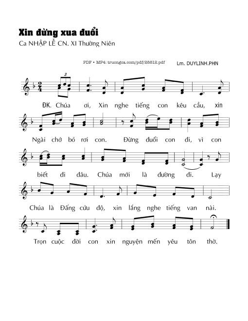 Xin Đừng Xua Đuổi