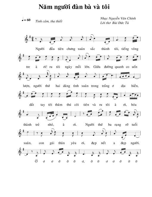 Năm người đàn bà và tôi