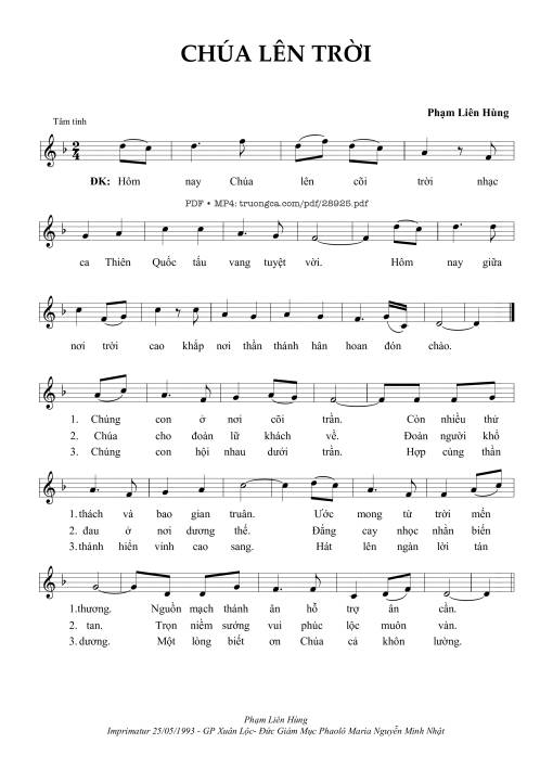 Chúa Lên Trời - Phạm Liên Hùng