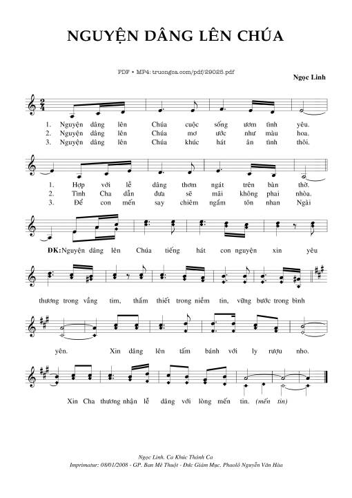 Nguyện Dâng Lên Chúa
